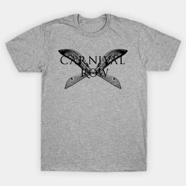 Carnival Row Fae Wings T-Shirt by Pinkazoid